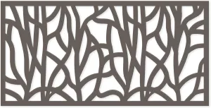 Willow Decorative Lattice, Privacy Screen, Deck Skirting, Multi-use Panel 2 ft. x 4 ft. (Warmstone)