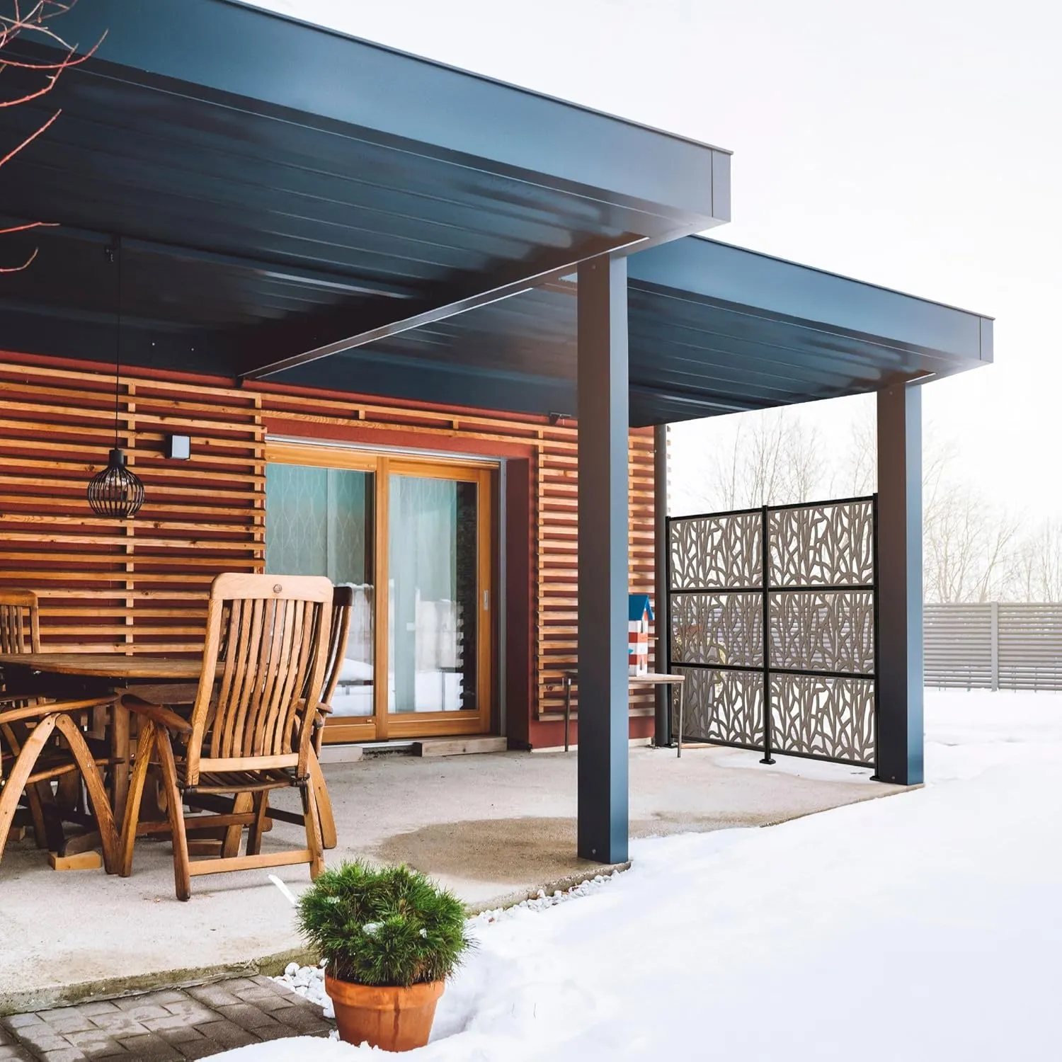 Willow Decorative Lattice, Privacy Screen, Deck Skirting, Multi-use Panel 2 ft. x 4 ft. (Warmstone)