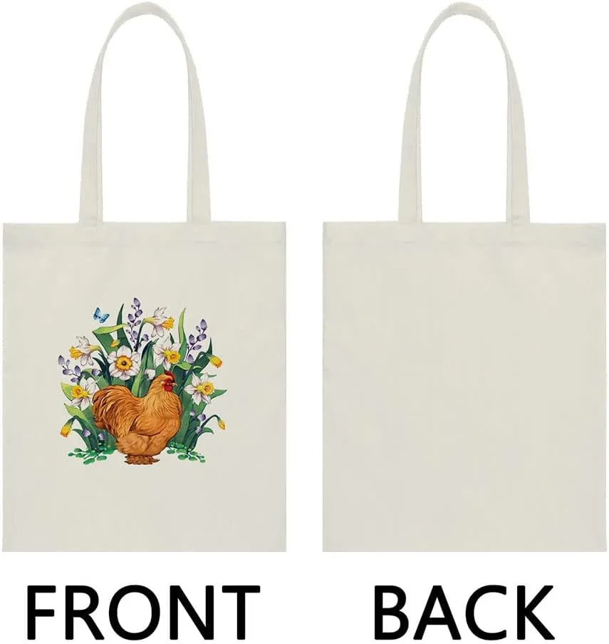 WIRESTER Reusable Canvas Tote Bag for Women Girls, Grocery Shopping Bag, Shoulder Bag, Travel Tote Bag, Dog Cat Animal