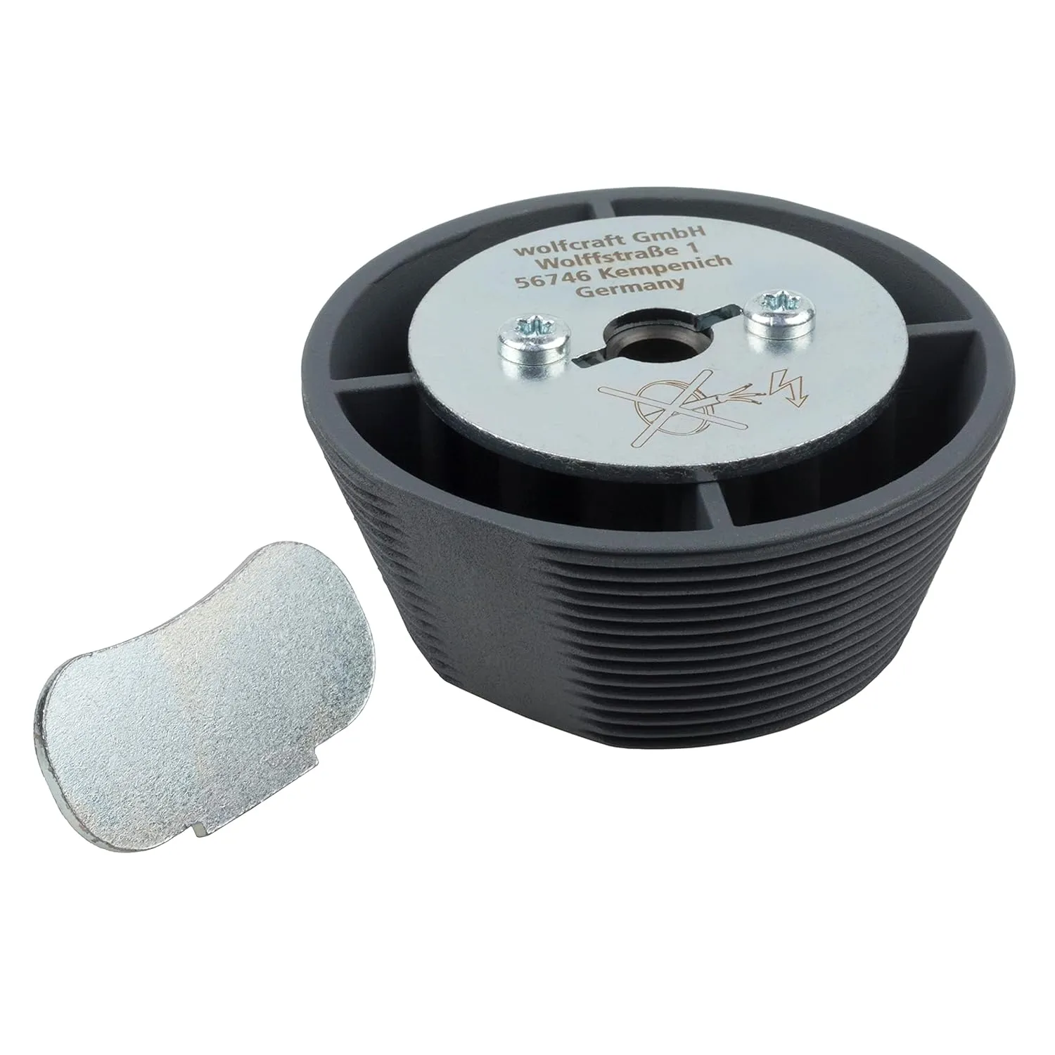wolfcraft Hole Saw Guide for Hole Saws Diameter 54-70 mm I 5952000 I Hole Saw Guide for Centered Widening of Existing Holes