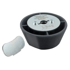 wolfcraft Hole Saw Guide for Hole Saws Diameter 54-70 mm I 5952000 I Hole Saw Guide for Centered Widening of Existing Holes
