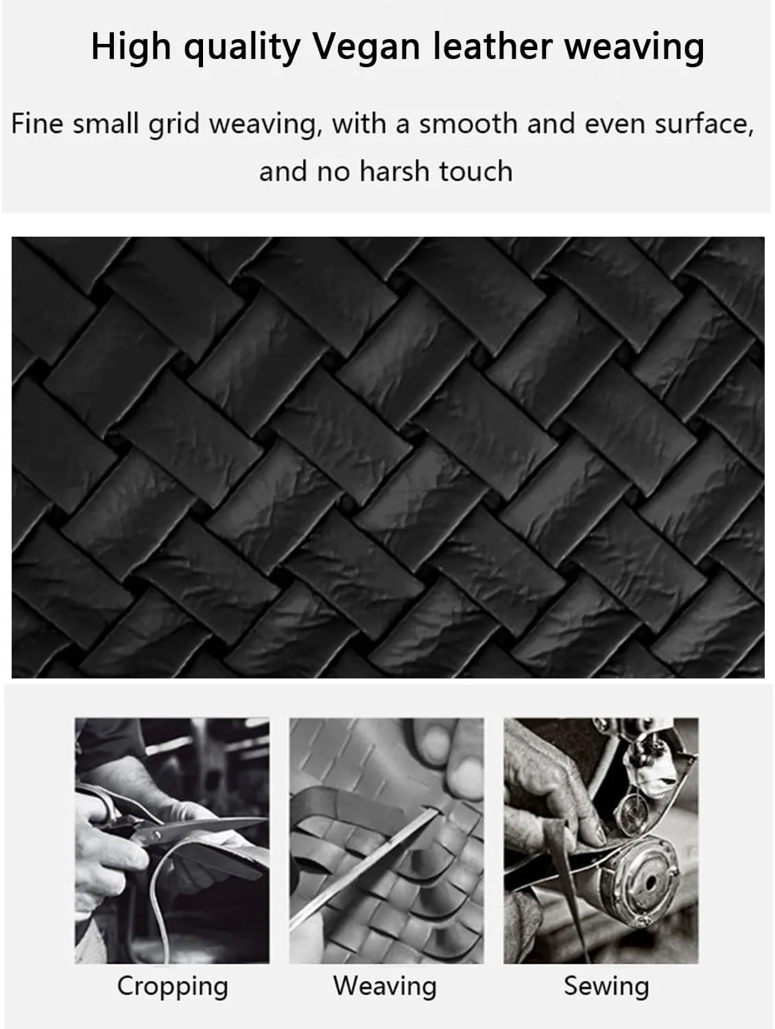 Women Boston Bag Woven Tote Vegan Leather Handbags Female Satchel Messenger Bag Fashion Shoulder Crossbody Bag Casual Hobo