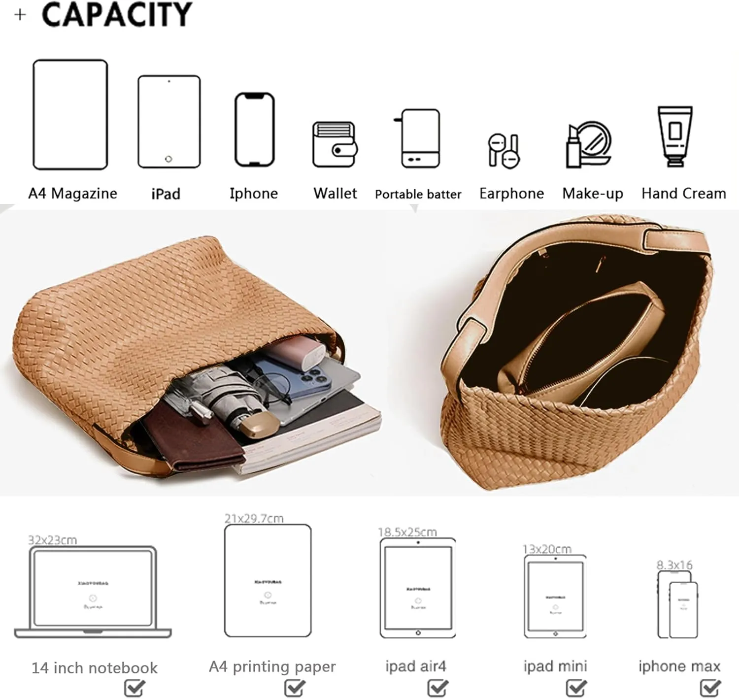 Women Boston Bag Woven Tote Vegan Leather Handbags Female Satchel Messenger Bag Fashion Shoulder Crossbody Bag Casual Hobo