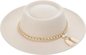 Women Classic Felt Church Hats British Style Wide Brim Top Fedora Hat Wedding Dress Up Jazz Cap Boater Hat