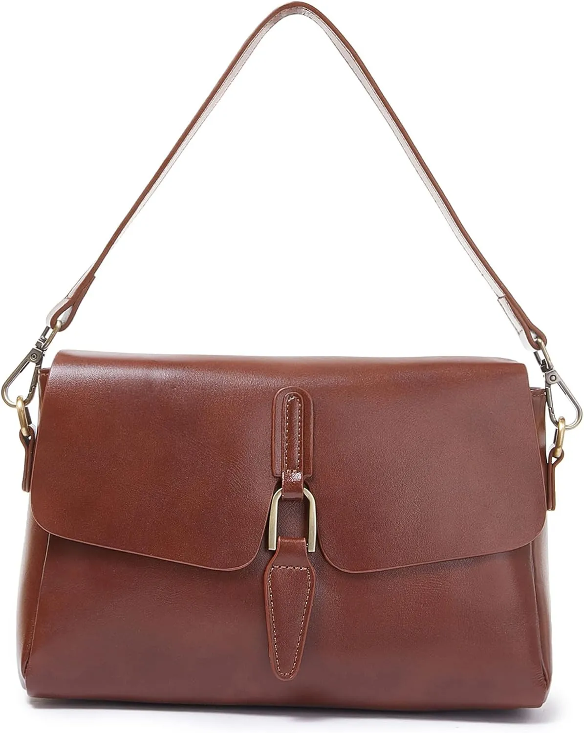 Women Genuine Leather Shoulder Bags Classic Crossbody Purses for Lady Handbag