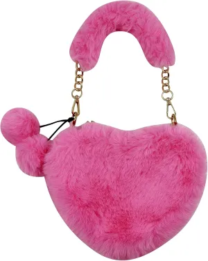 Plush-Ball Crossbody Pouches