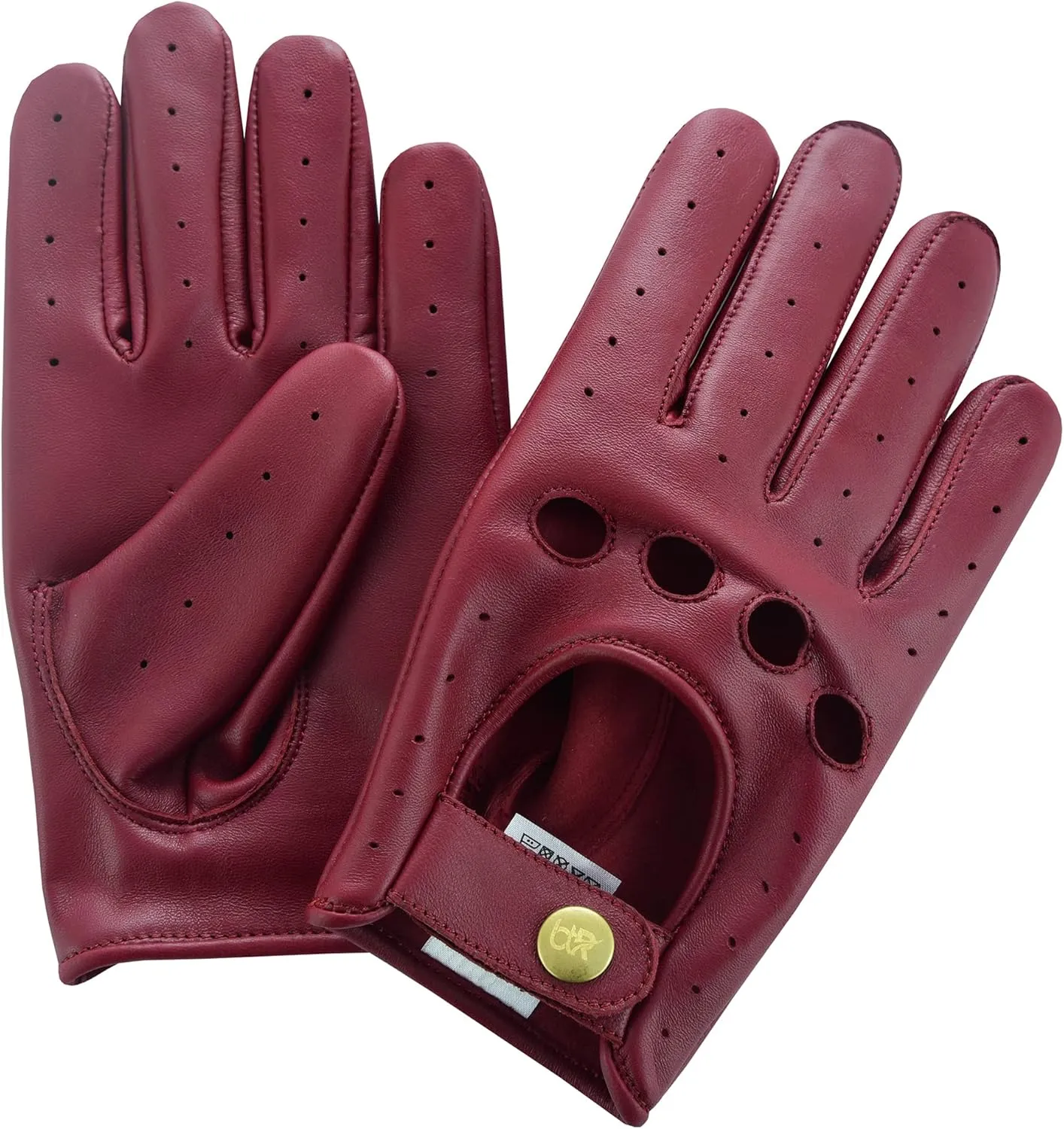 Women Leather Gloves Ladies Leather Driving Gloves Chauffeur 100% Genuine Lambskin Leather Gloves Full Finger Car Driving Motorcycle Bikers Riding Gloves