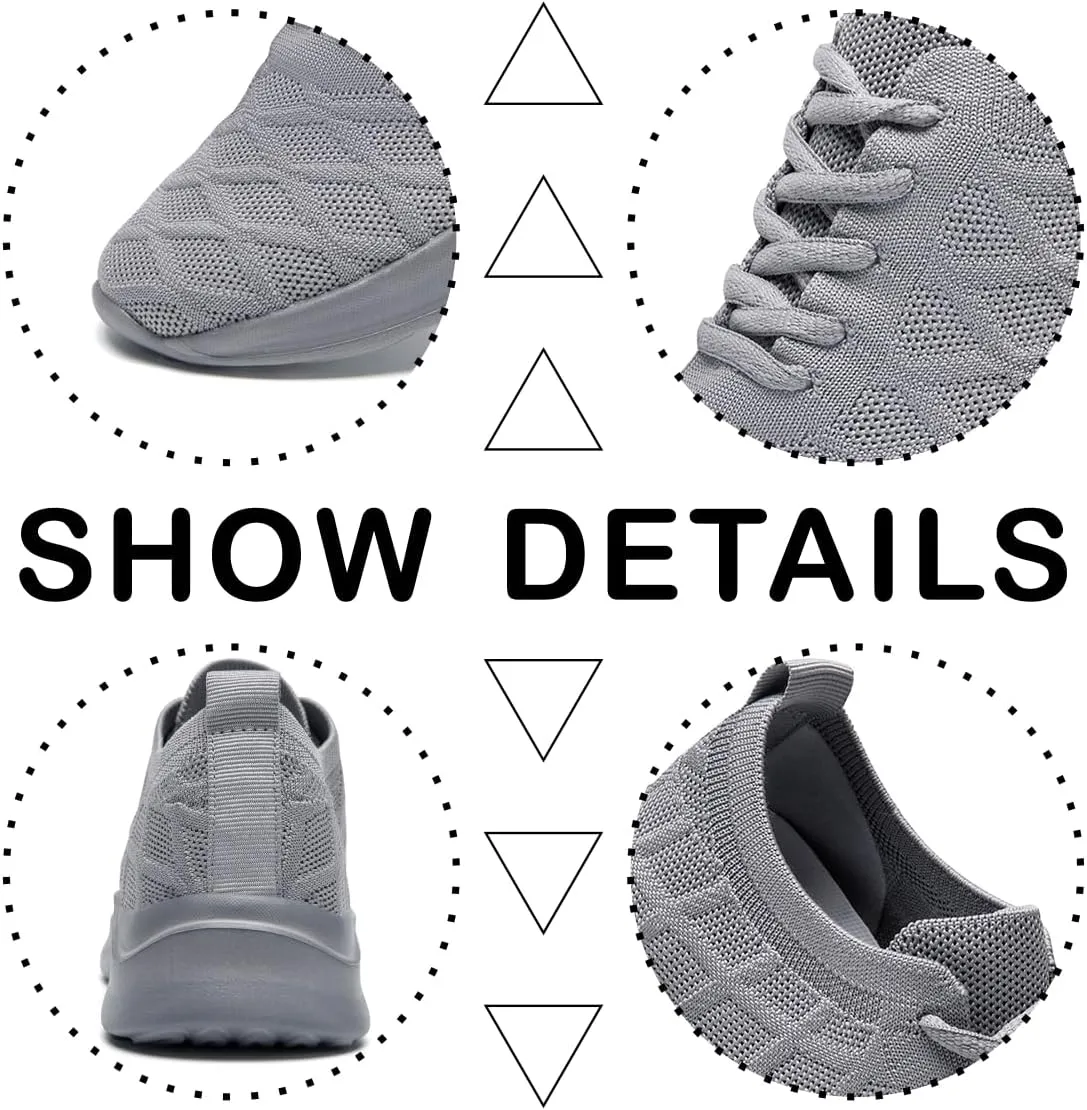 Women Lightweight Slip On Walking Running Shoes Breathable Mesh Sport Sneakers Women's Workout Casual Gym Jogging Shoes