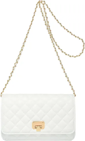 Women Shoulder Bag Quilted Crossbody Purse Designer Lattice Leather Chain Bag