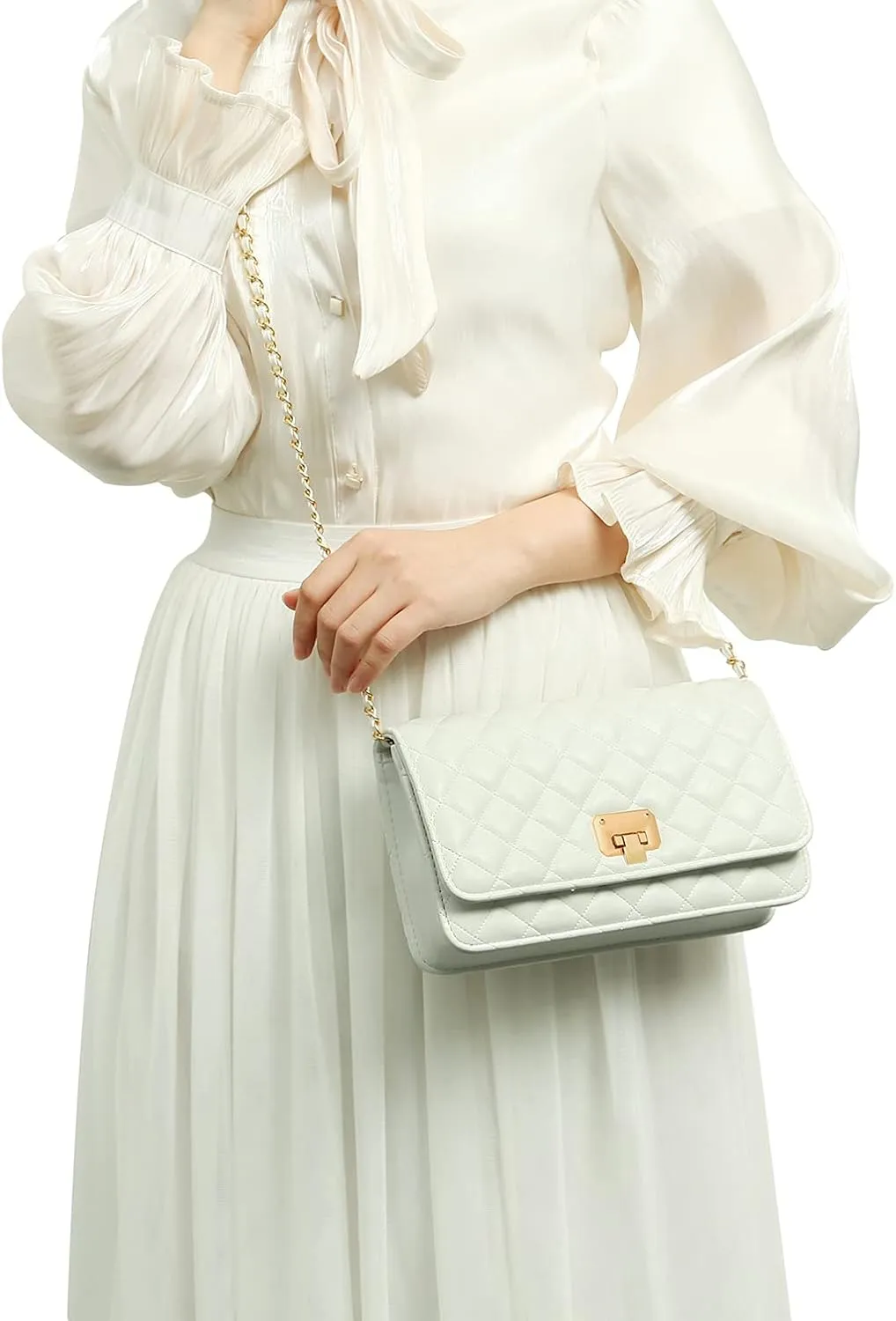 Women Shoulder Bag Quilted Crossbody Purse Designer Lattice Leather Chain Bag