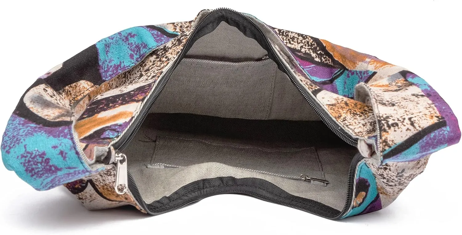 Women Shoulder Handbags Fashion canvas Hippie Crossbody Bags Bohemian Animal Prints Hobo Bags