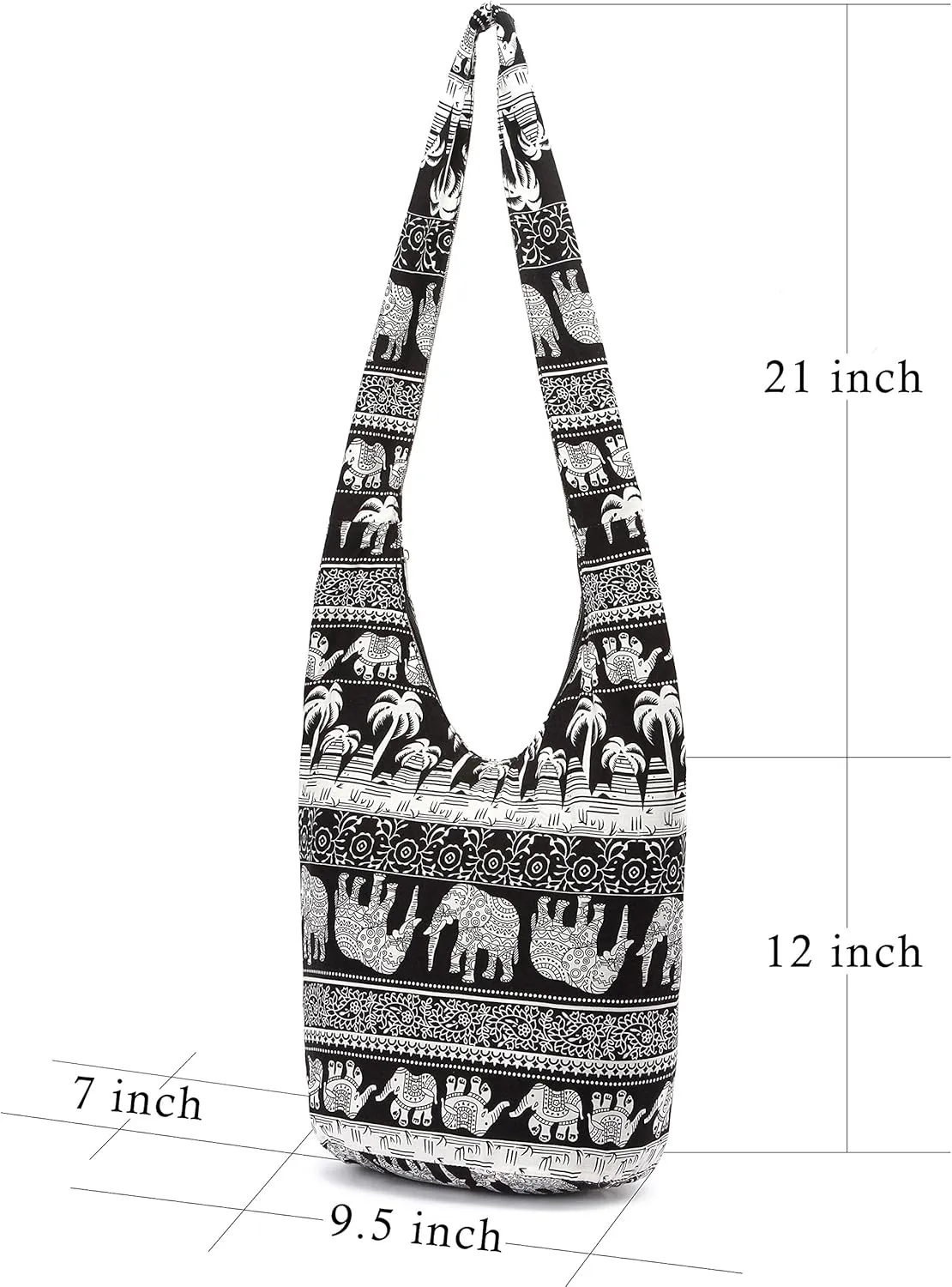 Women Shoulder Handbags Fashion canvas Hippie Crossbody Bags Bohemian Animal Prints Hobo Bags