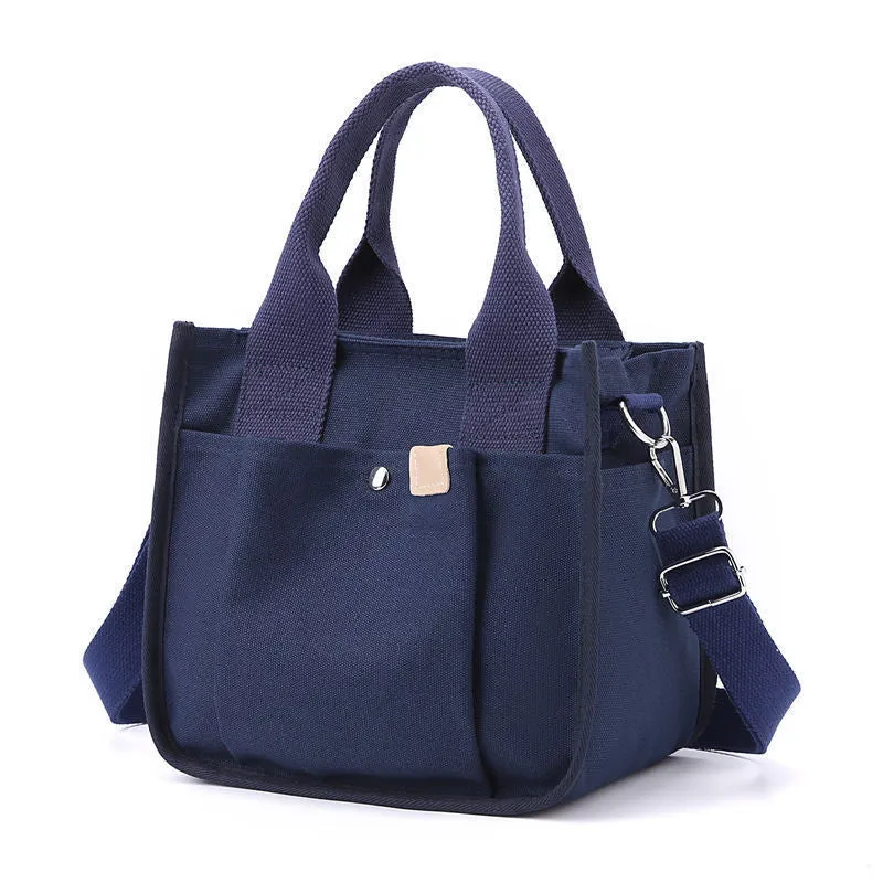 Women's Canvas Lunch Box Style With Handbags
