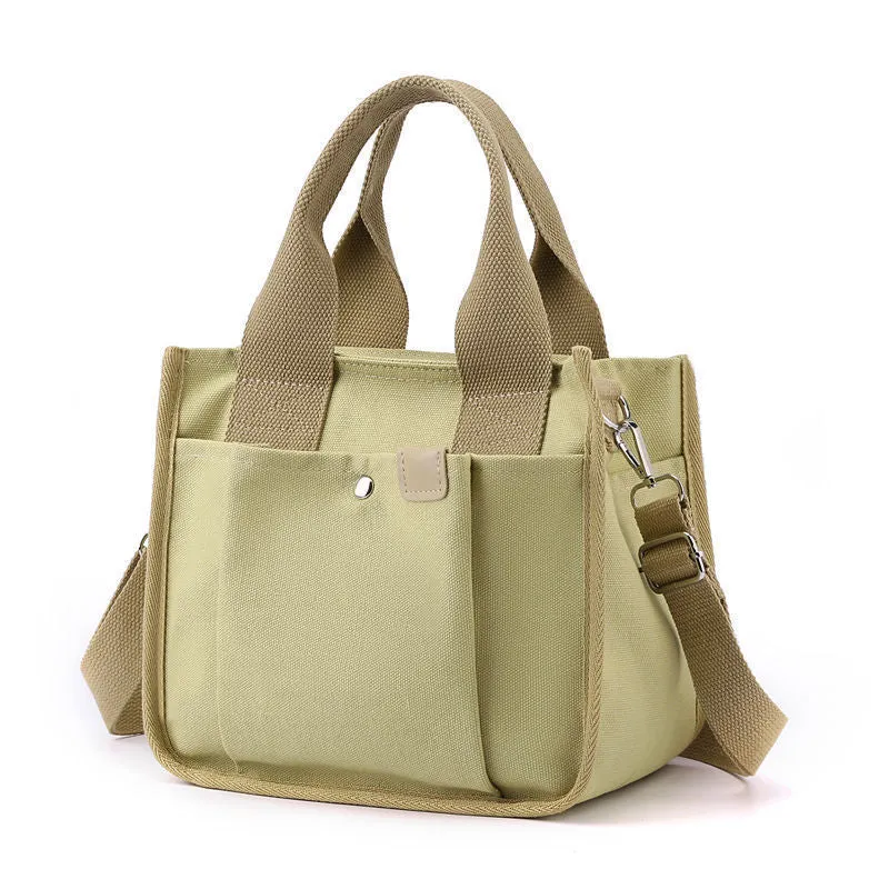 Women's Canvas Lunch Box Style With Handbags