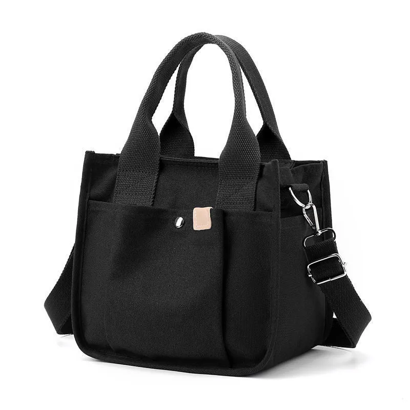 Women's Canvas Lunch Box Style With Handbags
