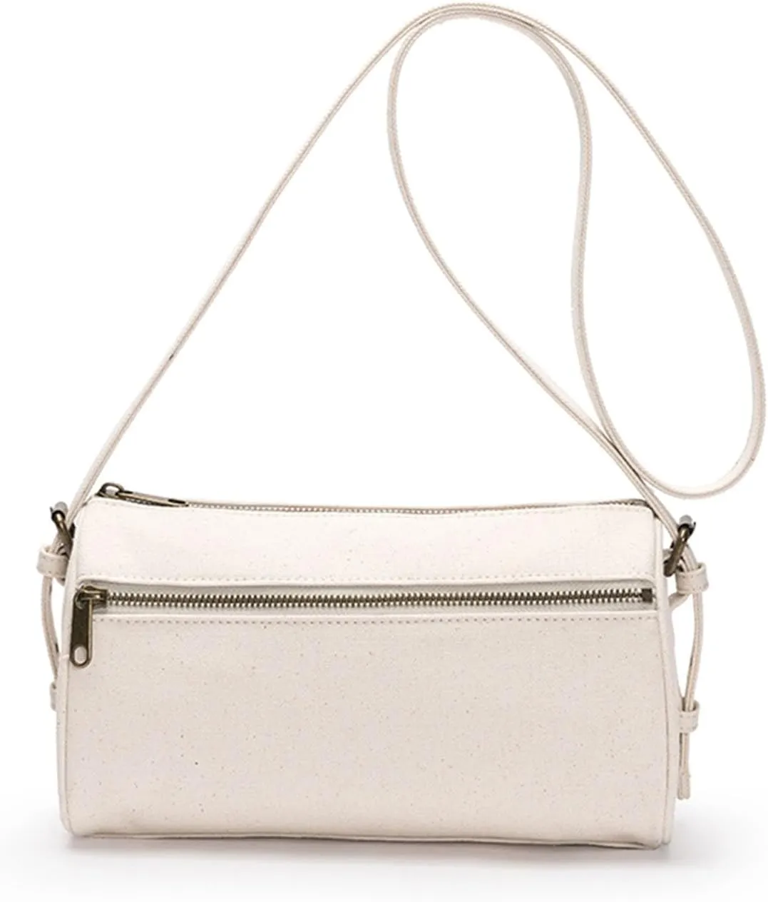 Women's Crossbody Bag -Trendy Everyday Handbag with Adjustable Shoulder Straps, Cylinder Shape - Lightweight