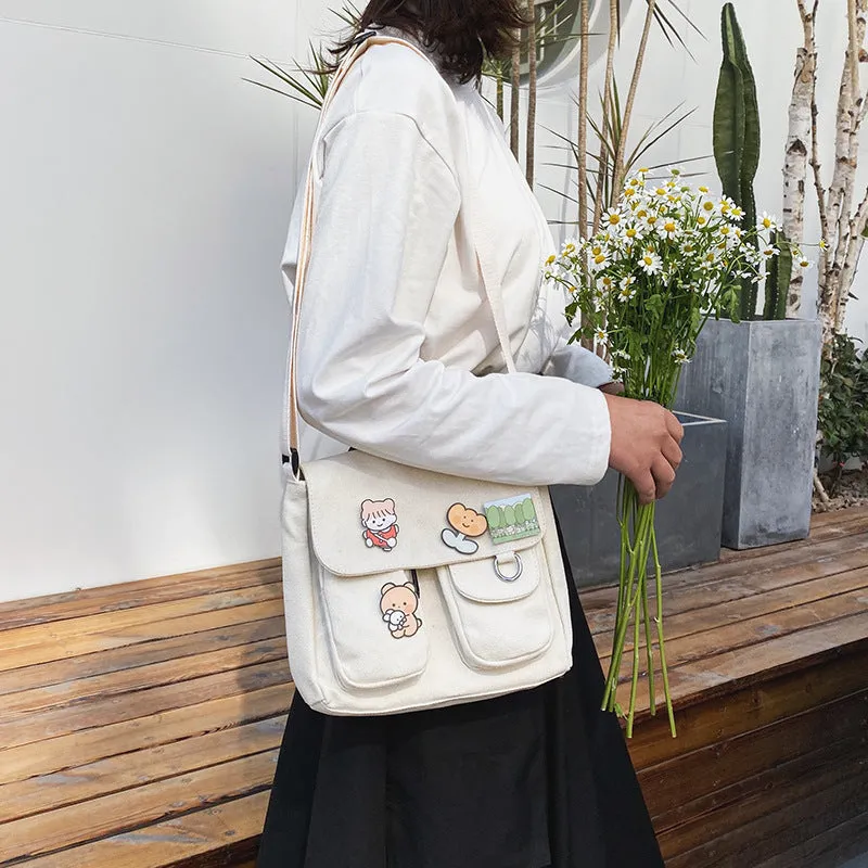 Women's Cute Vintage Style Korean Canvas Bags
