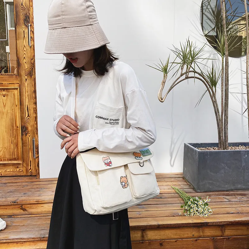 Women's Cute Vintage Style Korean Canvas Bags