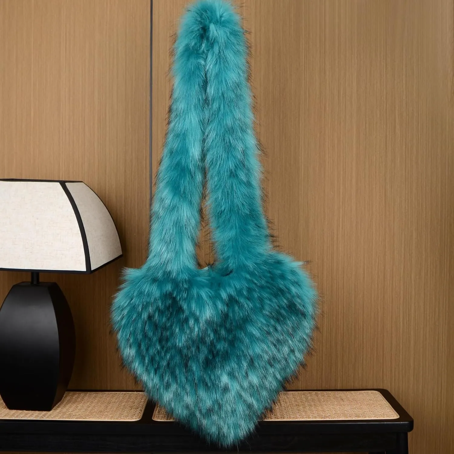 Women's Fashion Faux Fur Soft Shoulder Bag Purse Plush Fluffy Handbag Crossbody Bag