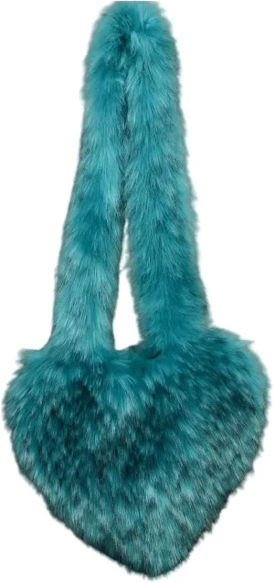 Women's Fashion Faux Fur Soft Shoulder Bag Purse Plush Fluffy Handbag Crossbody Bag