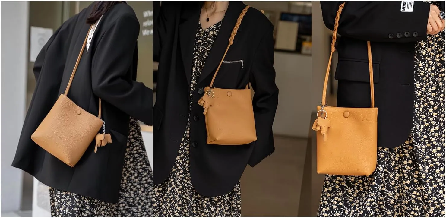 Womens Genuine Leather Crossbody Bags Shoulder Handbags for Women