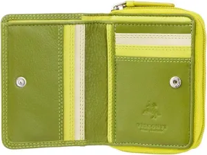 Women's Ladies Leather Purse, Lime Multi, zzzz-s