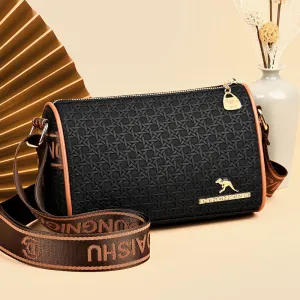 Women's Leather Boston Shoulder Crossbody Bag