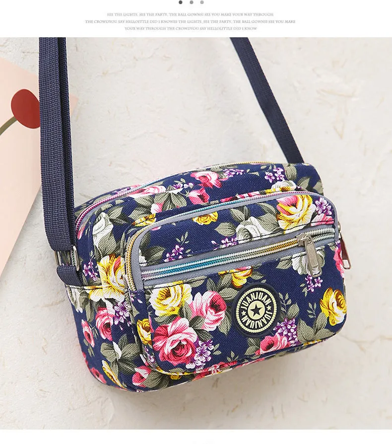 Women's Lightweight Business For Collecting Money Flower Crossbody Bags