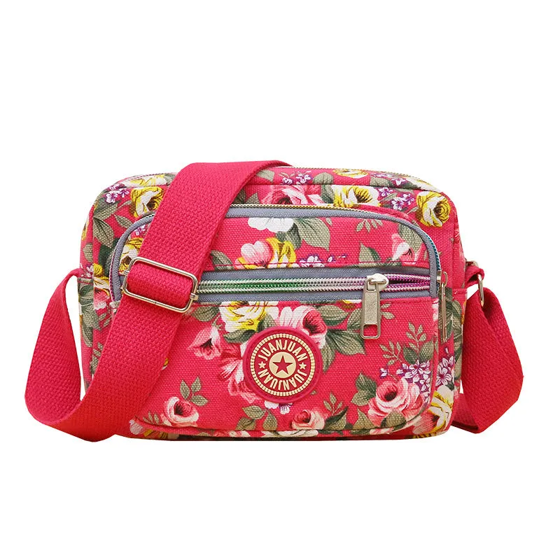 Women's Lightweight Business For Collecting Money Flower Crossbody Bags