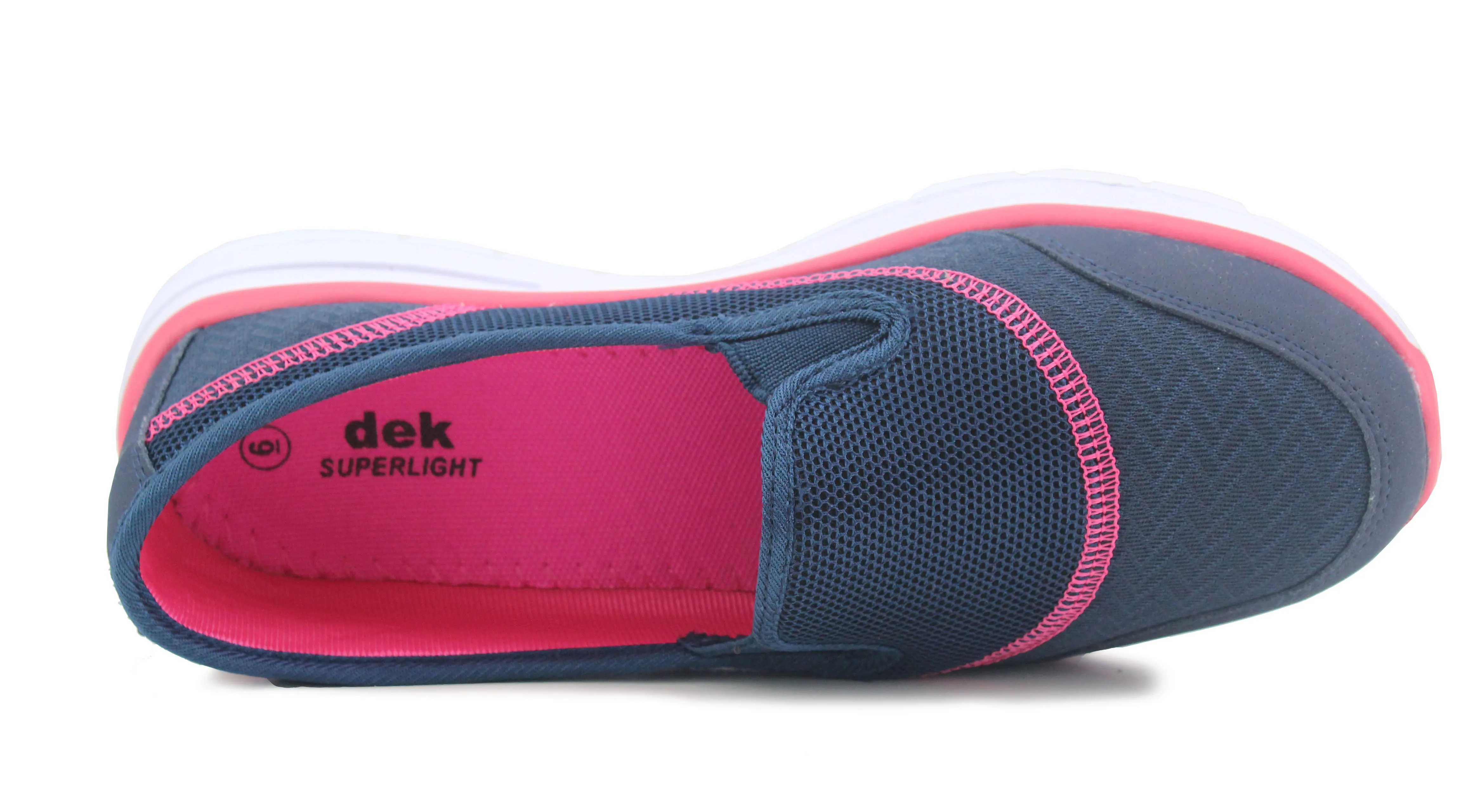 Womens Navy Super Lightweight Slip On Mesh Active Sneaker Running Trainers (Copy)
