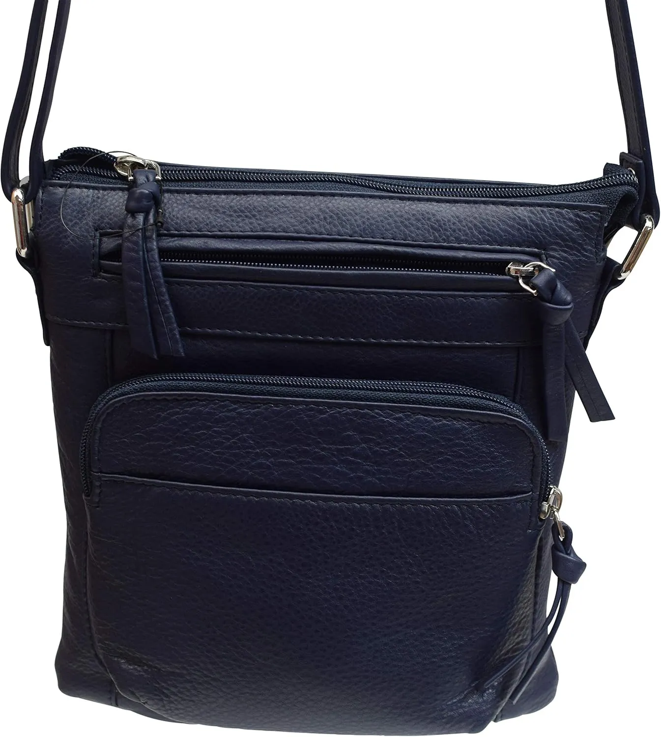 Women's Premium Genuine Leather Organizer Purse Ladies Crossbody Shoulder Bag