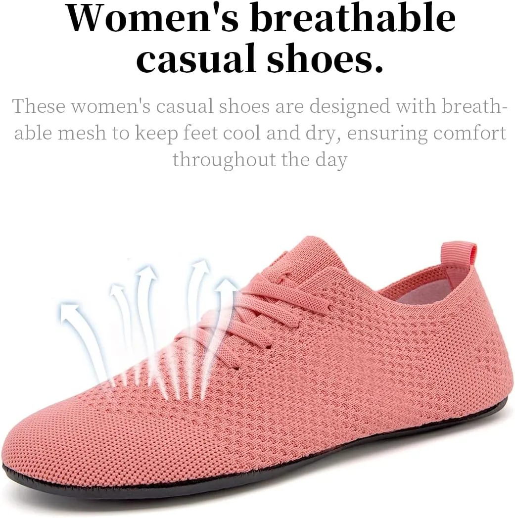 Women's Sneakers Walking Running Shoes Training Sport Gym Fitness Tennis Shoes Non Slip Barefoot Yoga Shoe Comfortable Lightweight Mesh Breathable Fashion Sneaker