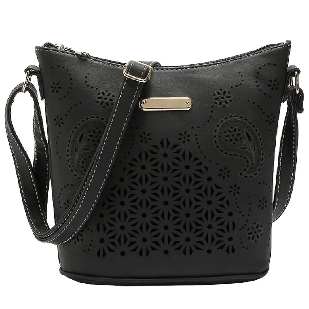 Womens Stylish Crossbody Handbag Pu Bucket Bag