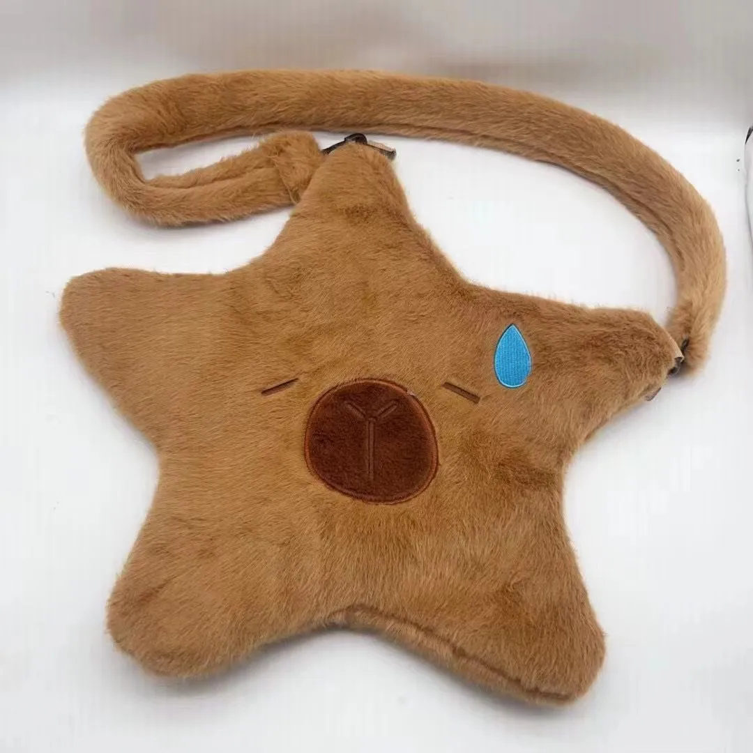 Women's Sweet Potato Capybara Plush Large Capacity Backpacks