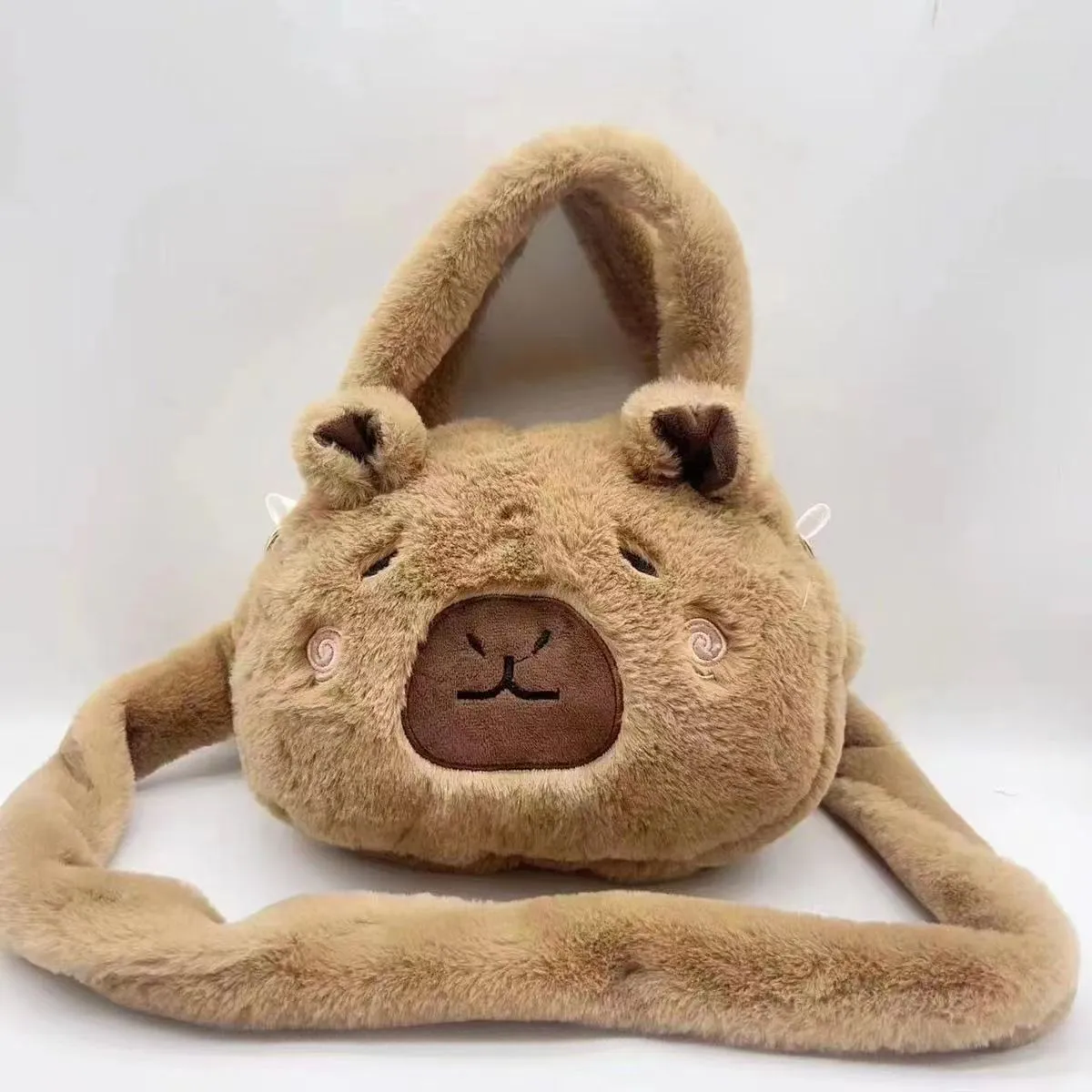 Women's Sweet Potato Capybara Plush Large Capacity Backpacks