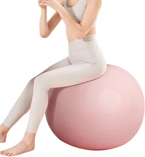 Workout Exercise Ball, Yoga Ball Non-Slip Design w/Quick Pump Birthing Ball 440LB Anti-Burst & Non-Slip Stability Ball for Maternity Labor Birth Exercise Physio