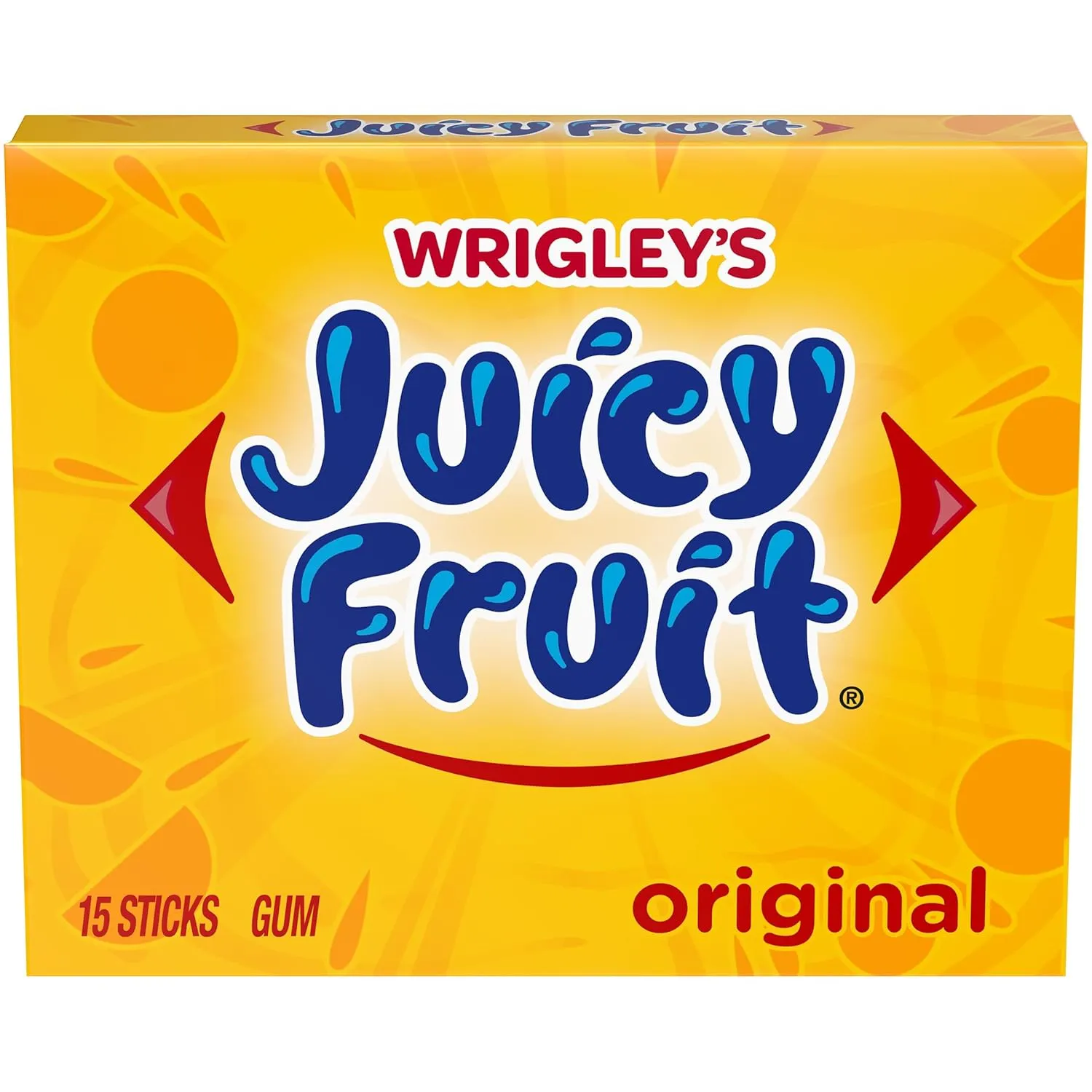 Wrigley Juicy Fruit Chewing Gum, 15 Stick (Pack of 10), 150 Gum Pieces