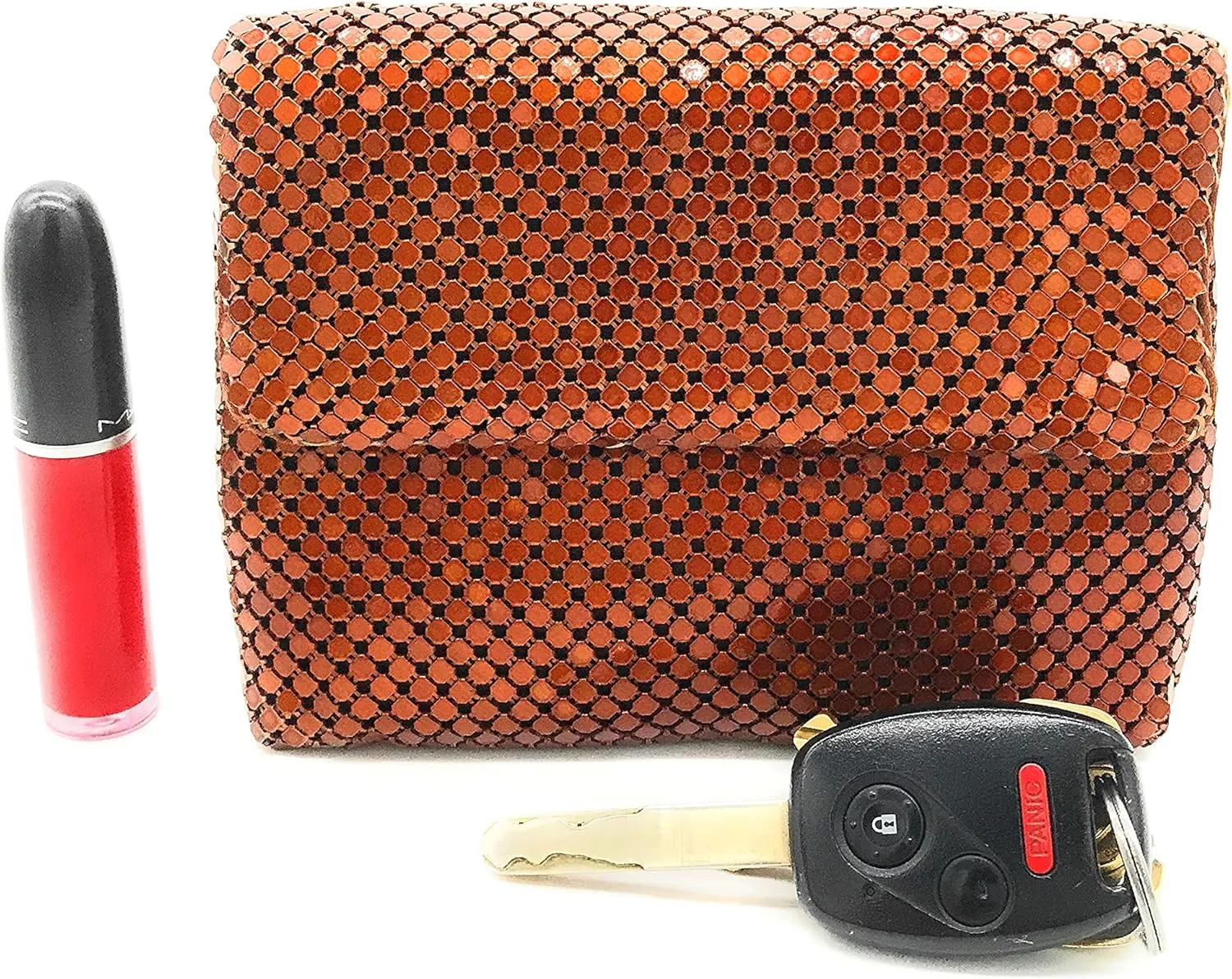 X-Small Women clutch metal mesh evening purse bag for Cocktail Party Prom Wedding Banquet