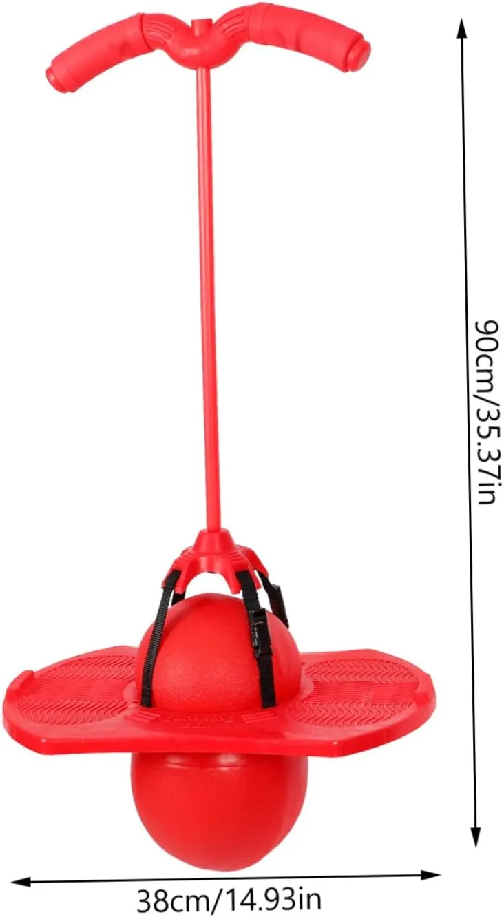 Yardwe Jumping with Handle Rope Funny Sports Exercise with Air Pump for Outdoor Fun Smooth Edges for Safe