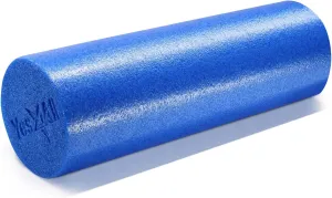 Yes4All Medium Firm Round PE Foam Roller for Pilates, Yoga, Stretching, Balance & Core Exercises - 24 inch Black