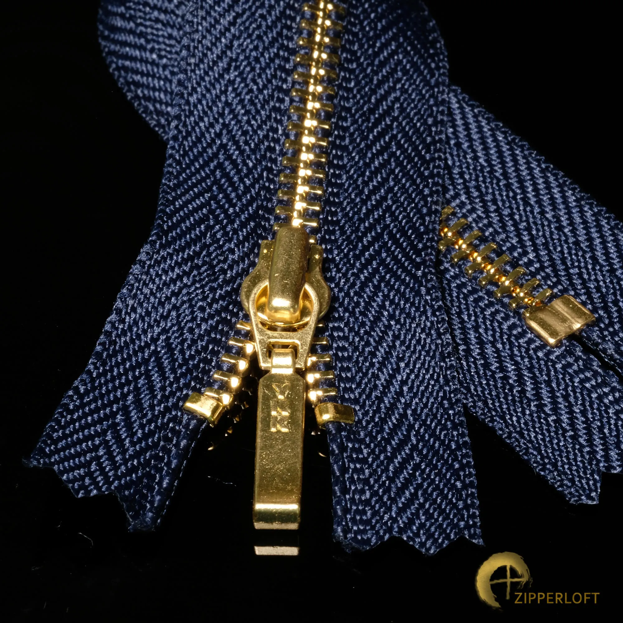 YKK #3 EVERBRIGHT® Gold (7") - 058 Military Blue