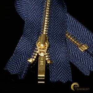 YKK #3 EVERBRIGHT® Gold (7") - 058 Military Blue
