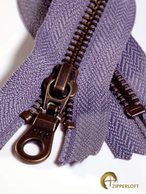 YKK #5 Antique (6-9" / 15.2-22.9cm) - 380 Lavender