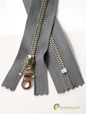 YKK #5 Nickel-Silver (5-16" / 12.7-40.7cm) - 578 Granite Grey