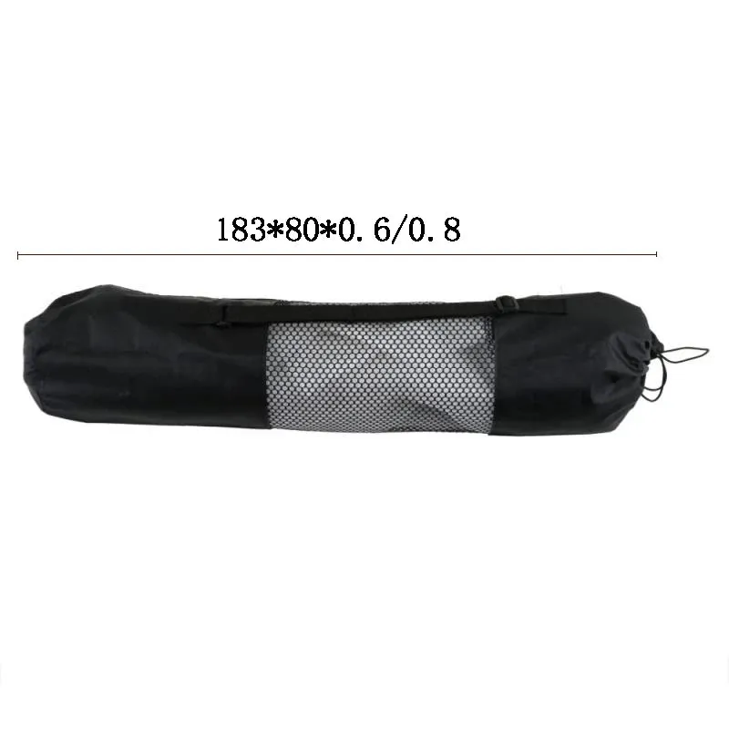 Yoga Mat Bag Exercise Fitness Carrier Nylon Mesh Center Adjustable Strap Pilates Fitness Body Building Sports Equipment 1 PCS