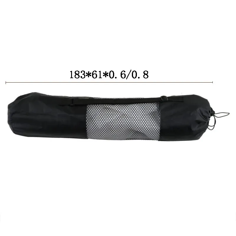 Yoga Mat Bag Exercise Fitness Carrier Nylon Mesh Center Adjustable Strap Pilates Fitness Body Building Sports Equipment 1 PCS