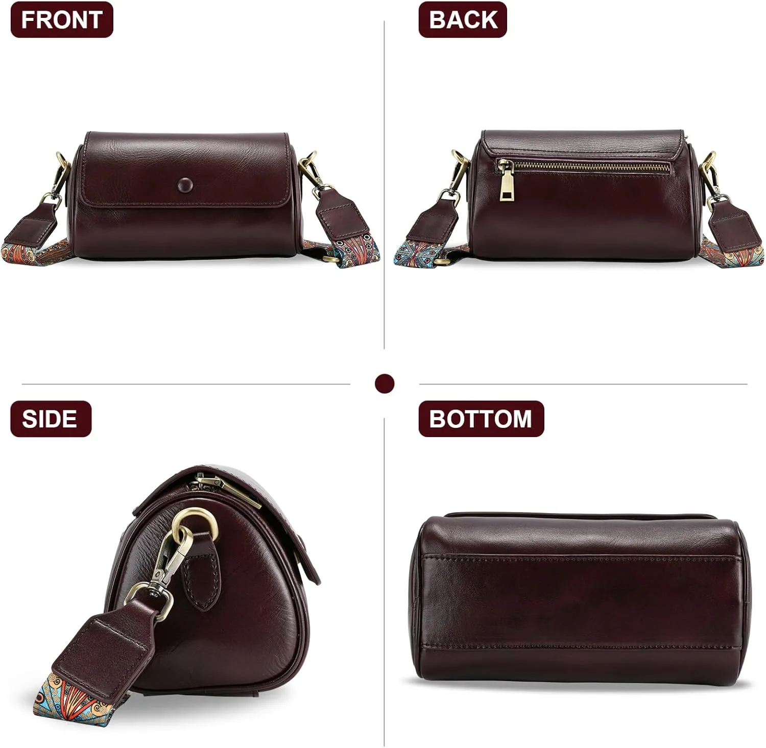 Yonami Genuine Leather Purses for Women – Versatile Crossbody Bags for Women, Perfect Small Purse for Everyday Use
