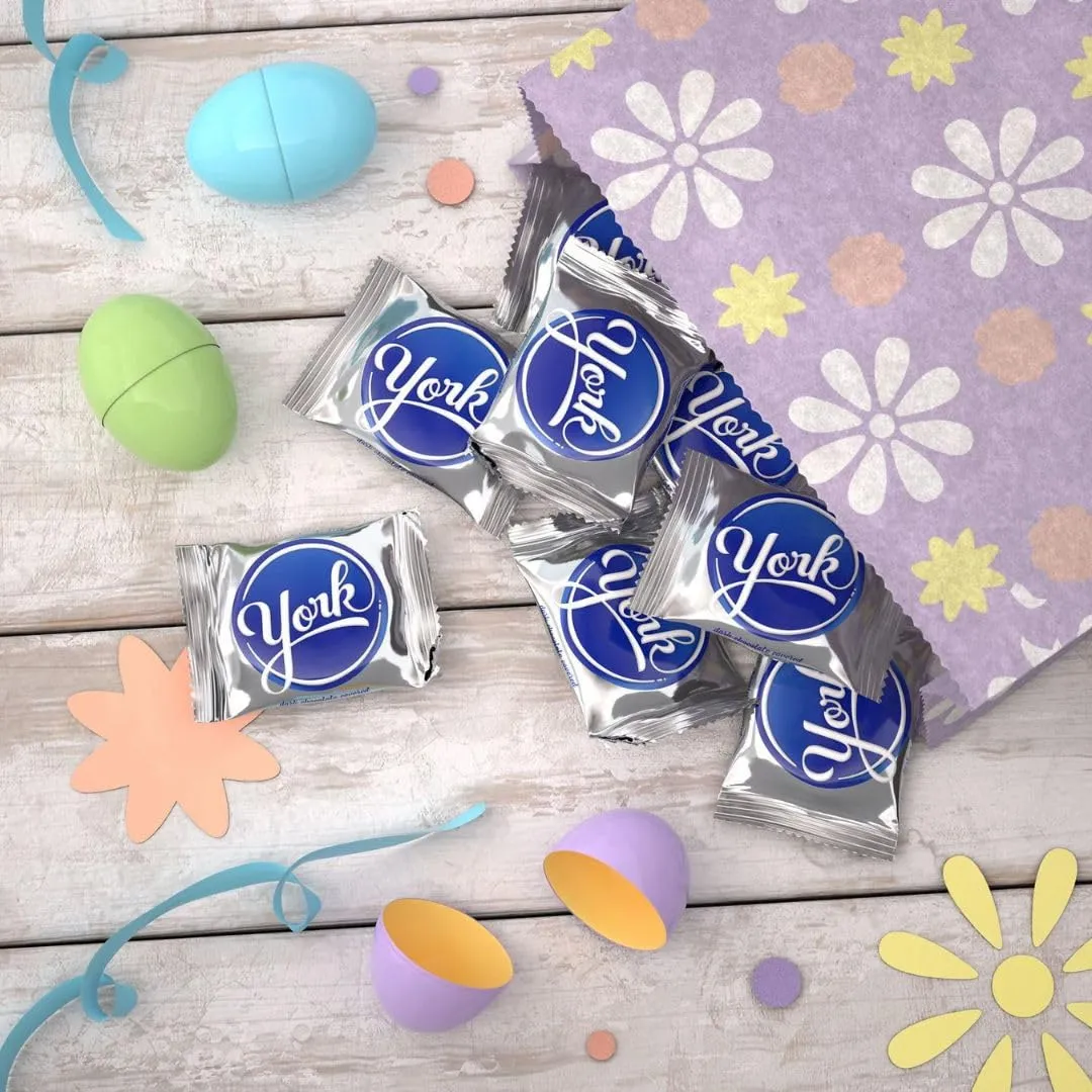 York Peppermint Patties - Dark Chocolate Peppermint Egg Candies - Individually Wrapped – Bulk Pack - 2 Pound