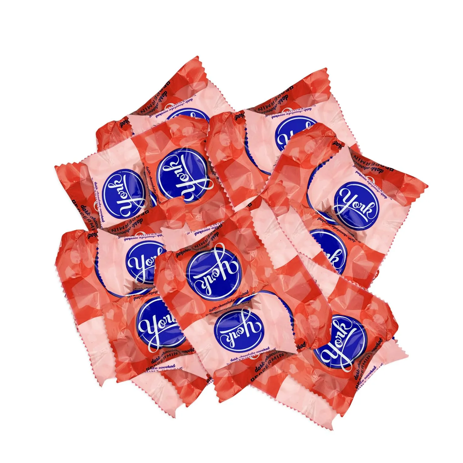 York Peppermint Patties with Dark Chocolate - Valentines Day Exchange Pack - Love Themed Individually Wrapped Dark Chocolate Candy - Delicious Sweets for Special Occasions, Parties, Pantry (1 lbs)