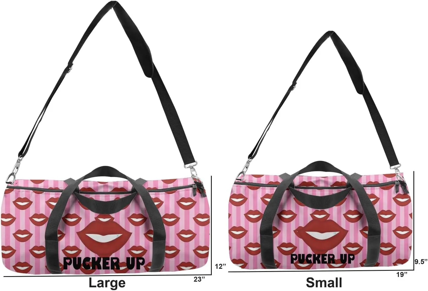 YouCustomizeIt Personalized Lips (Pucker Up) Duffel Bag
